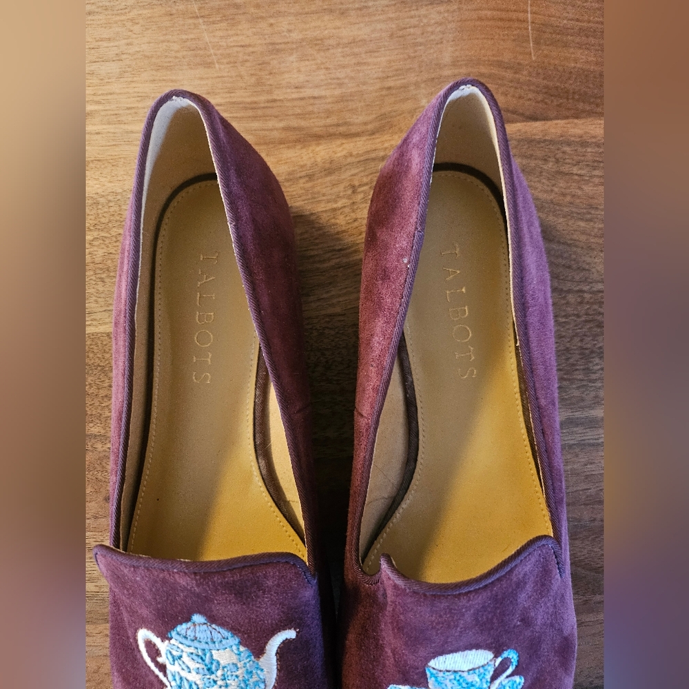 Talbots Chinoiserie Teacup Loafers, Rare, Never‎ Worn - Picture 2 of 9